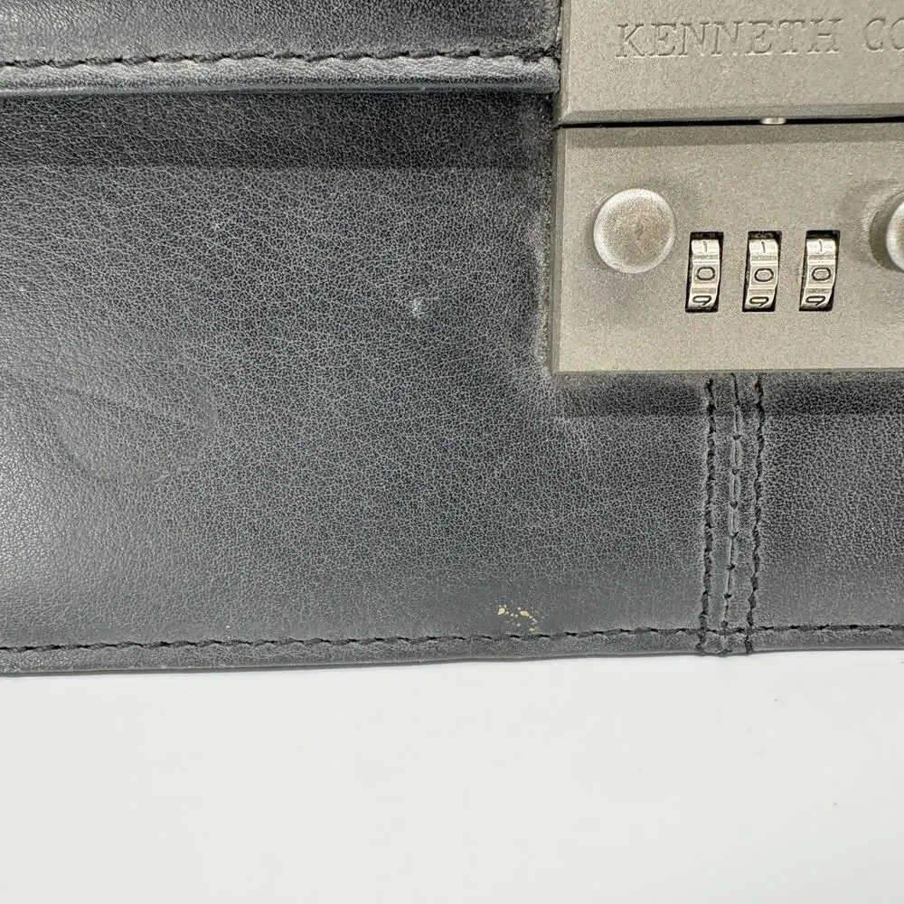 Kenneth Cole Port-a-Vallarta Black Briefcase Messenger Bag NWT 52045